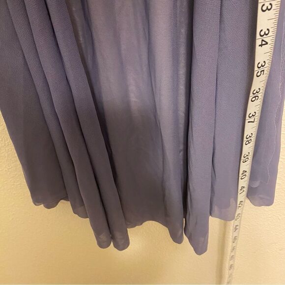 WEISSMAN Elite solo Dance costume slate blue Radiant Sequin Mesh Dress D11490 SA - Picture 9 of 14